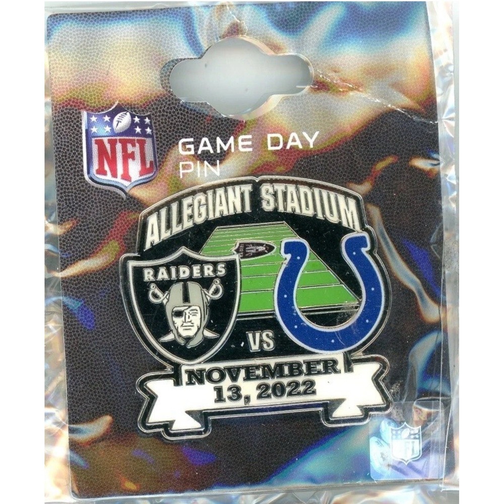 Las Vegas Raiders vs Indianapolis Colts 2022 Game Day pin New in Package Oakland